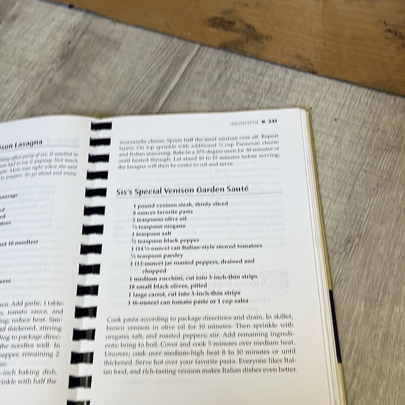 Quality Venison deer  Cookbook Great Recipes from the Kitchen of Steve and Gal… - Picture 7 of 7